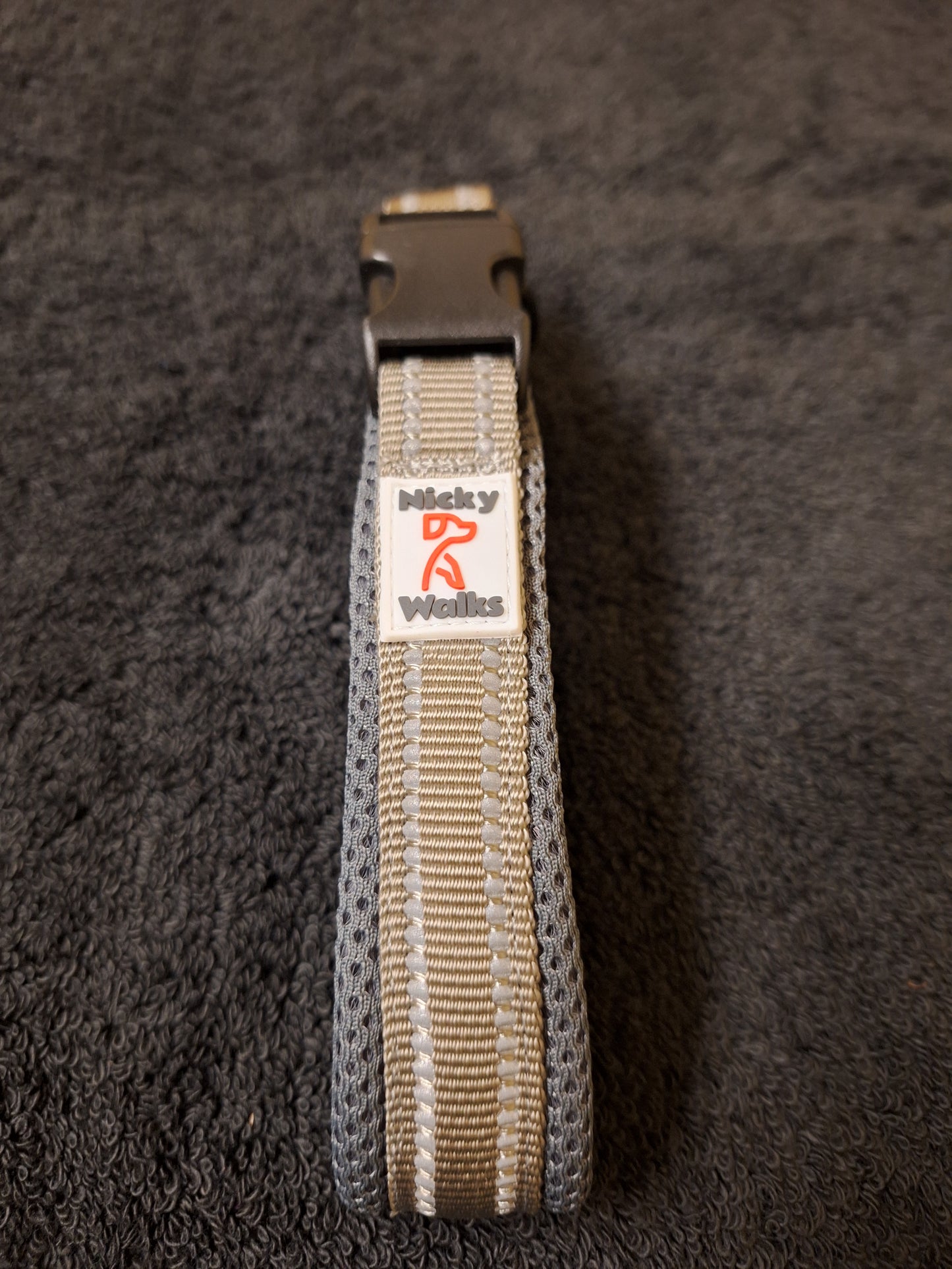 Nicky Walks Collars M Gray